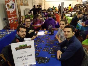 Pentaurus juego mesa FicZone Meeple Factory